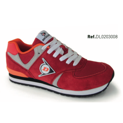 Dunlop FLYING WING Zapatos rojos de ocio y trabajo