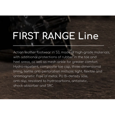 Dunlop FIRST ONE ADV EVO Vysoká pracovná a bezpečnostná obuv čierna a šedá