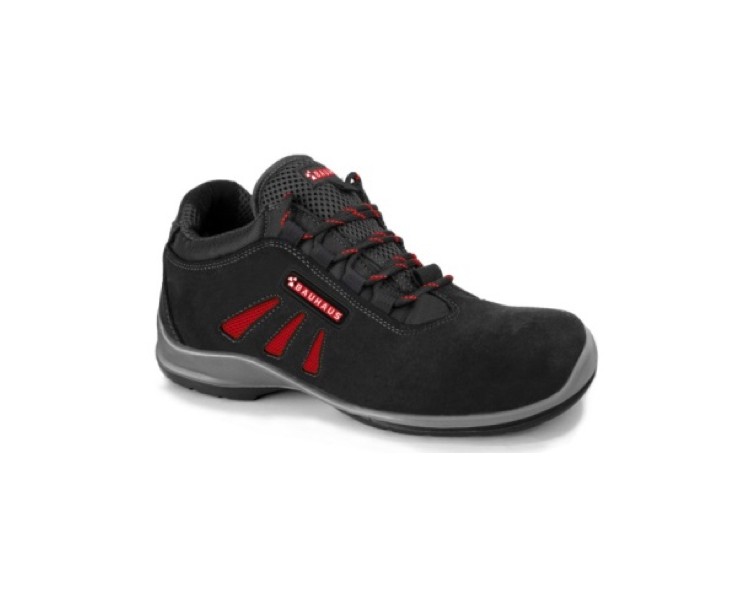 SAFETY BOOTS BLACK-RED S3 BAUHAUS