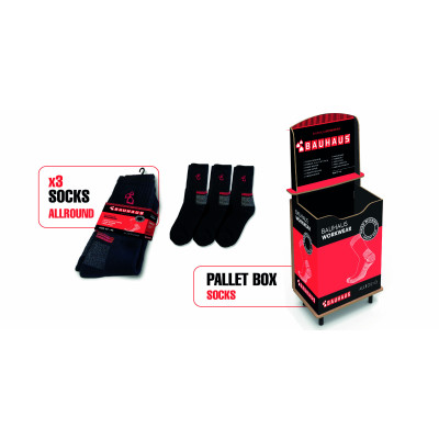 CHAUSSETTES BAUHAUS TAILLE UNI PACK 3 paires