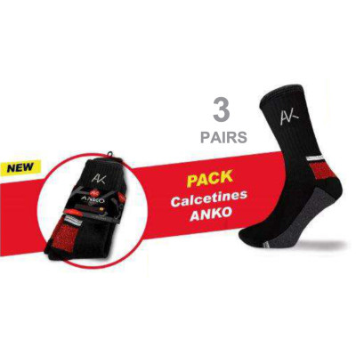 ANKO 3 أزواج من الجوارب