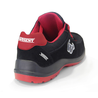 WISENT SAFETY SUEDE BOOTS BLACK S1P