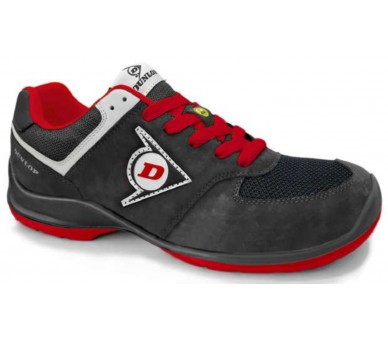 Dunlop FLYING SWORD PU-PU ESD S3 - أحذية العمل والسلامة باللونين الأسود والأحمر