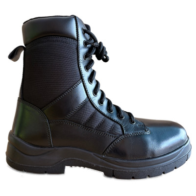 ZZM-13002 Military and Service Boots Black with Zipper