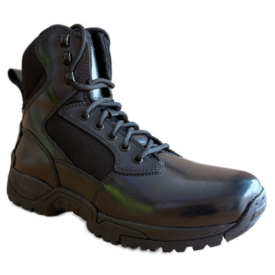 ZZM-13014 Bottes militaires et de service noires avec fermeture éclair